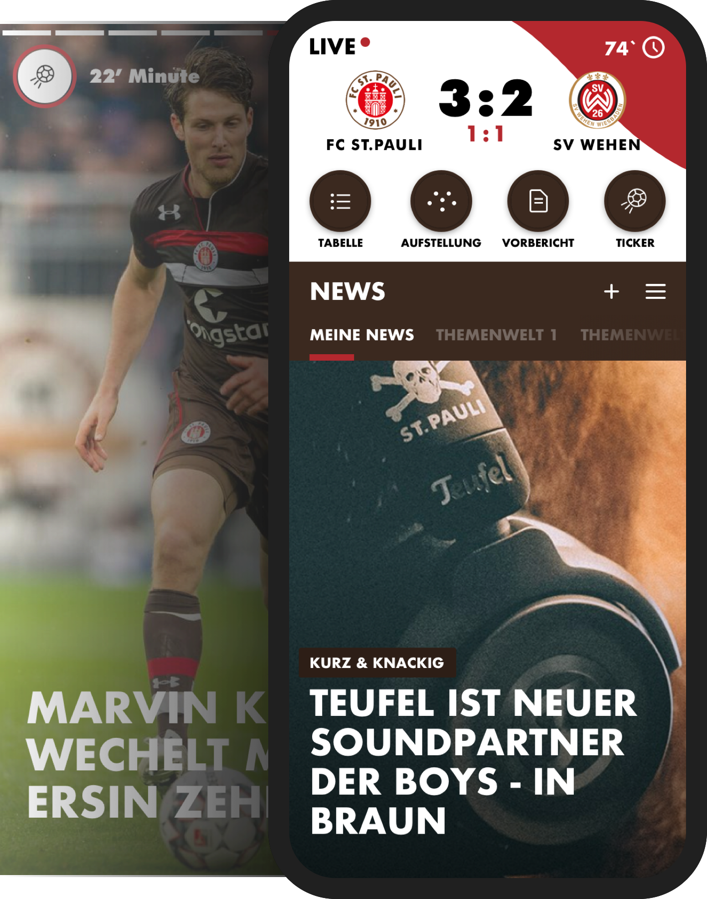 FCSP Mobile Ansicht